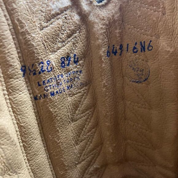 MASON Men’s Leather Cowboy Boots Size 9.5 SEE‎ DESCRIPTION main image 6